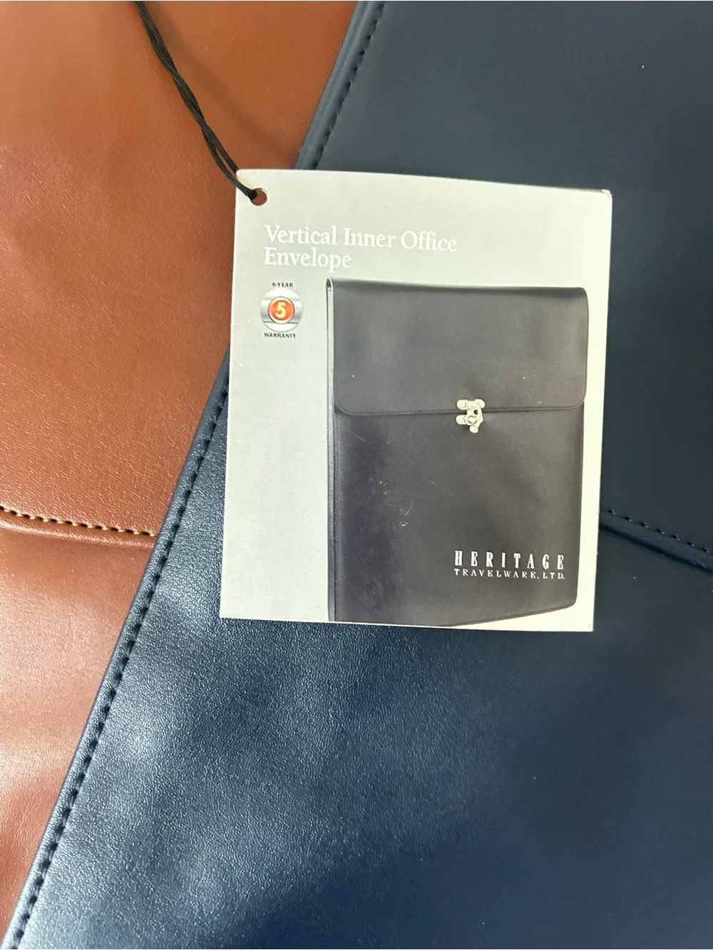 Heritage Travelware Leather-Like Vertical Office Envelope Bundle Set of 3